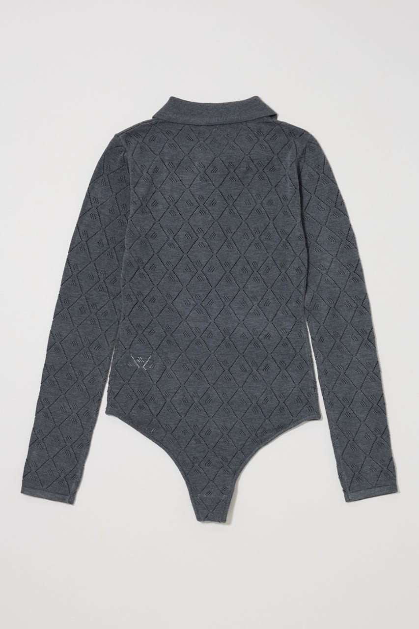 MOUSSY | EYELET KNIT ボディスーツ (ニット ) |SHEL'TTER WEBSTORE