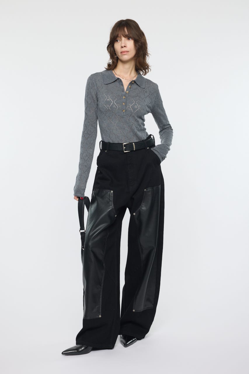 MOUSSY | EYELET KNIT ボディスーツ (ニット ) |SHEL'TTER WEBSTORE