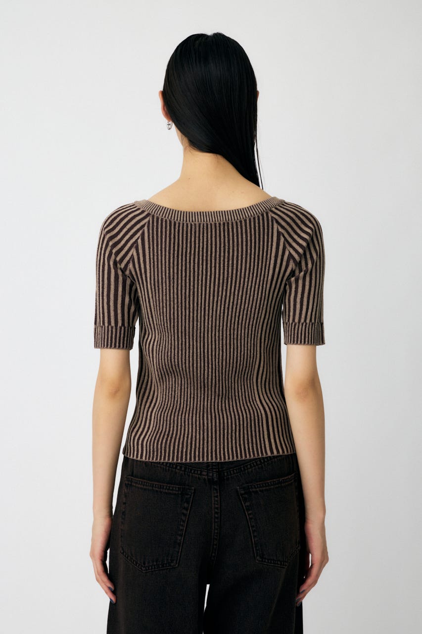 MOUSSY | ZIP UP RIB トップス (ニット ) |SHEL'TTER WEBSTORE