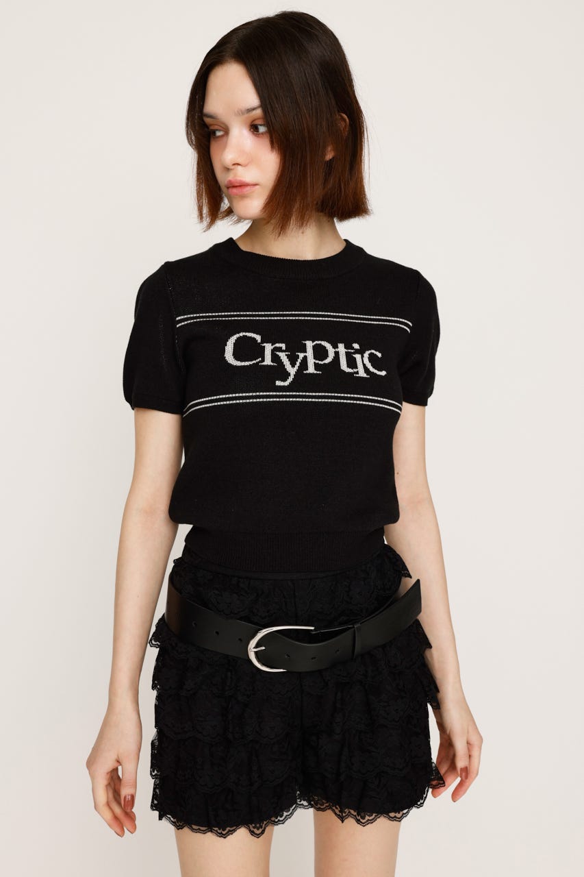 SLY | LOGO JQ SHORT SLEEVE トップス (ニット ) |SHEL'TTER WEBSTORE