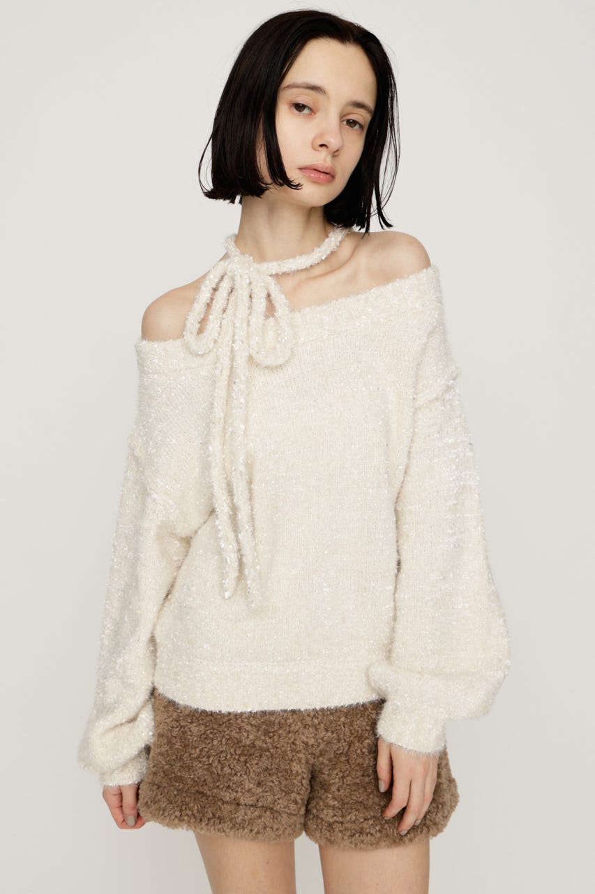 SLY | 2WAY SHOULDER KNIT トップス (ニット ) |SHEL'TTER WEBSTORE