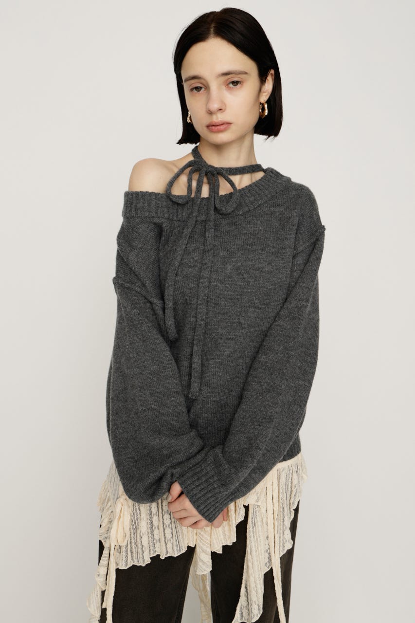 SLY | 2WAY SHOULDER KNIT トップス (ニット ) |SHEL'TTER WEBSTORE