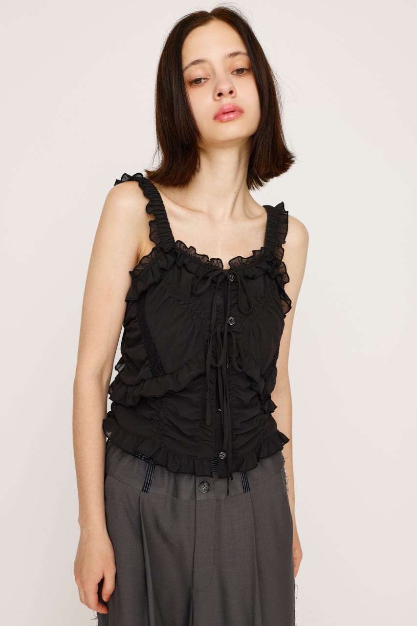 SLY | SHEER SQUEEZE CAMI トップス (キャミソール ) |SHEL'TTER WEBSTORE