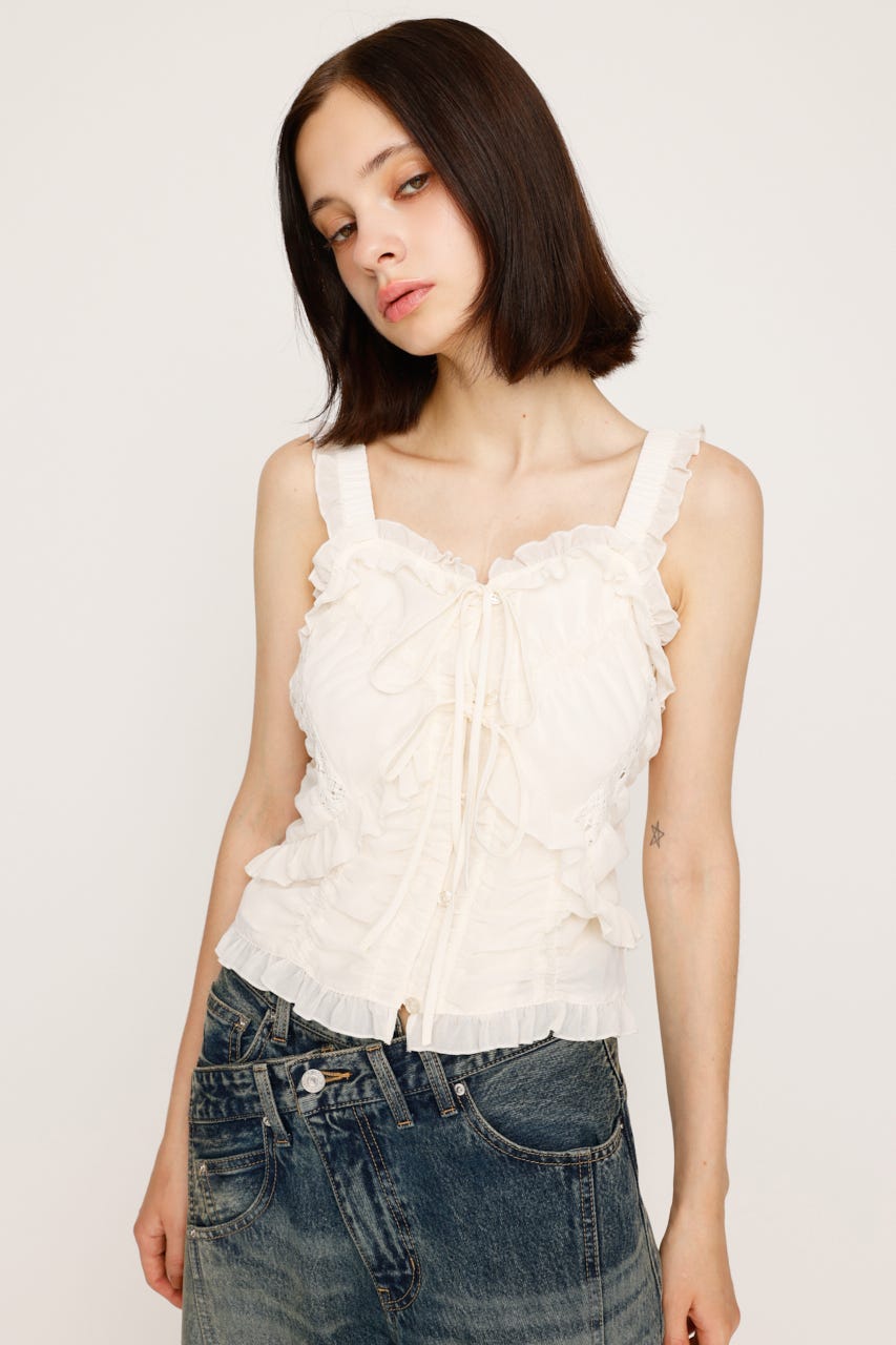 SLY | SHEER SQUEEZE CAMI トップス (キャミソール ) |SHEL'TTER WEBSTORE