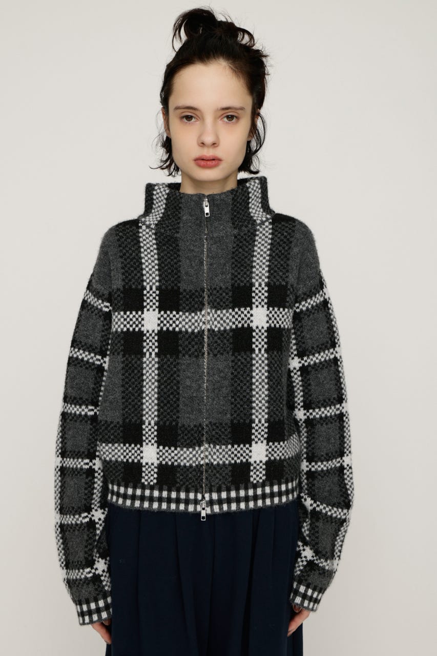 SLY | JQ KNIT FRONT ZIP カーディガン (カーディガン ) |SHEL'TTER