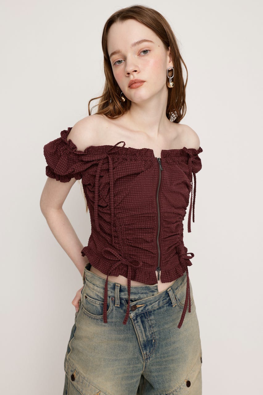 SLY | FRONTZIP 2WAY トップス (シャツ・ブラウス ) |SHEL'TTER WEBSTORE