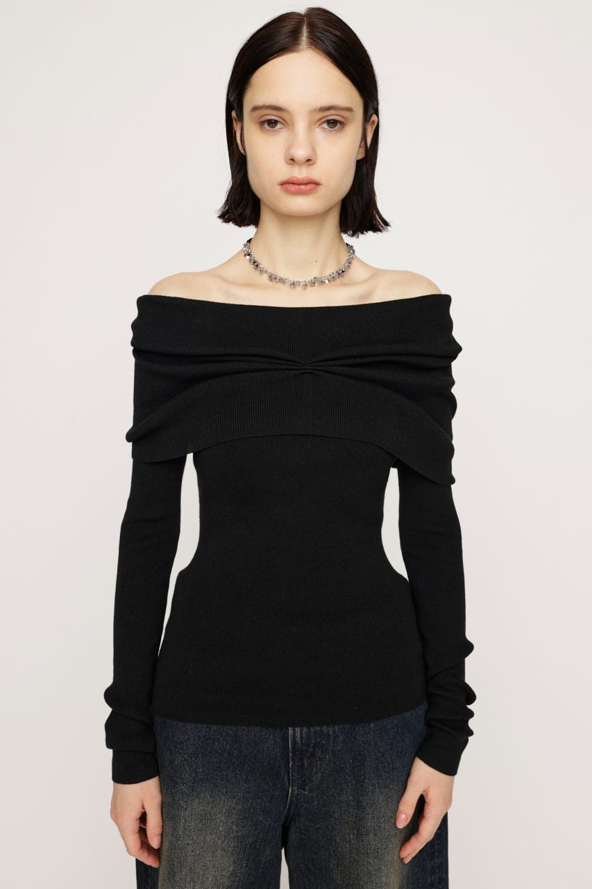 SLY | 【WEB限定復刻アイテム】【LIMITED ITEM】OFF SHOULDER KNIT