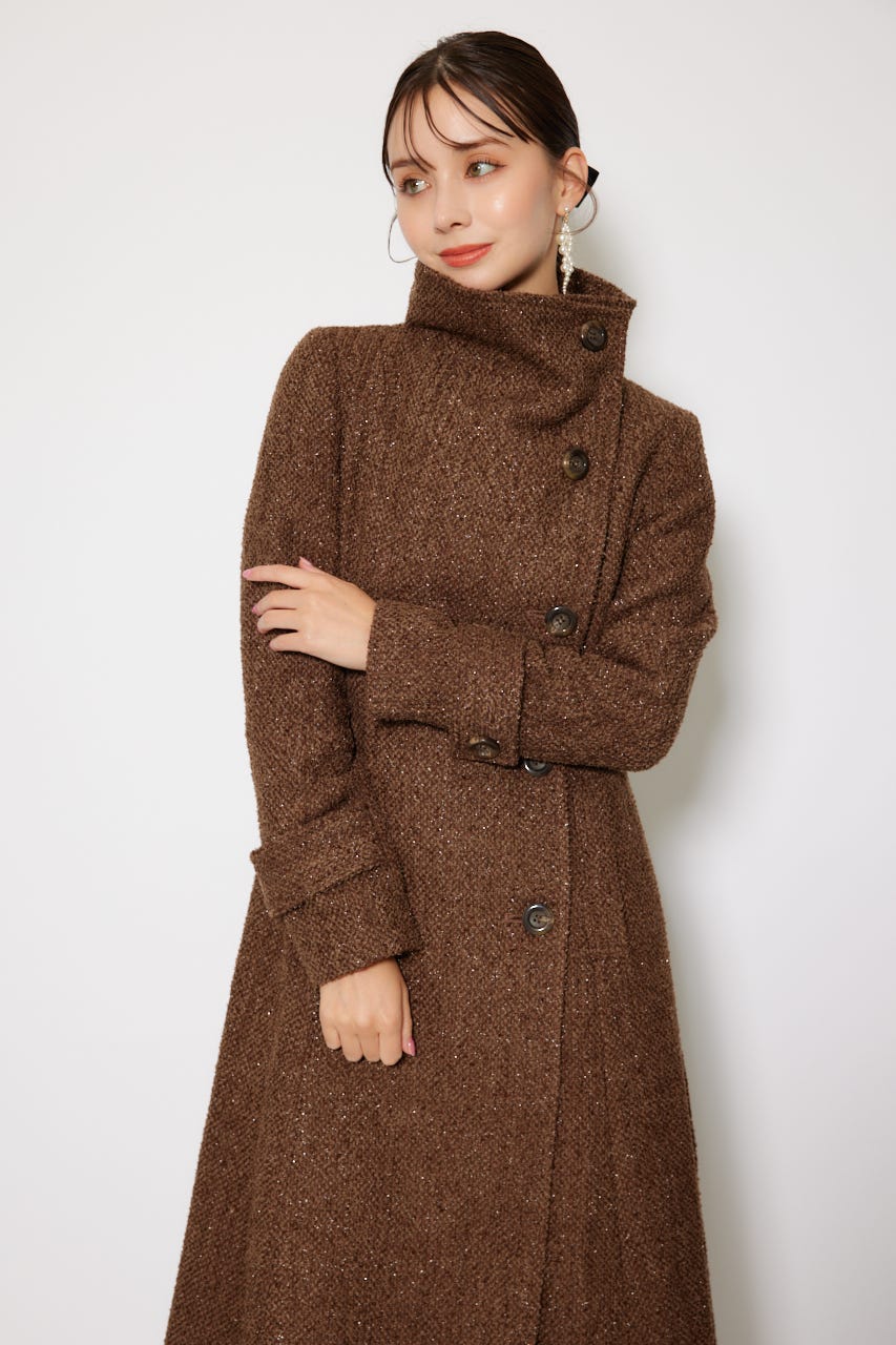 rienda | 25オーバーネックシンデレララインコート (コート ) |SHEL