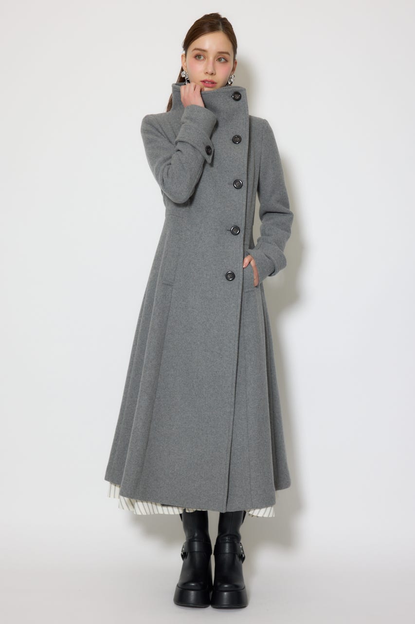 rienda | 25オーバーネックシンデレララインコート (コート ) |SHEL