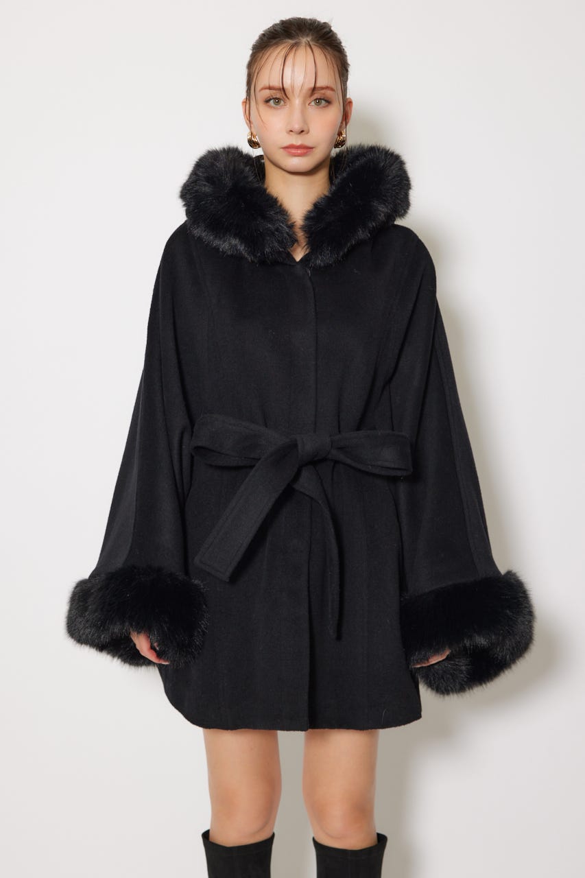 rienda | ウールMIXフードポンチョコート (コート ) |SHEL'TTER WEBSTORE