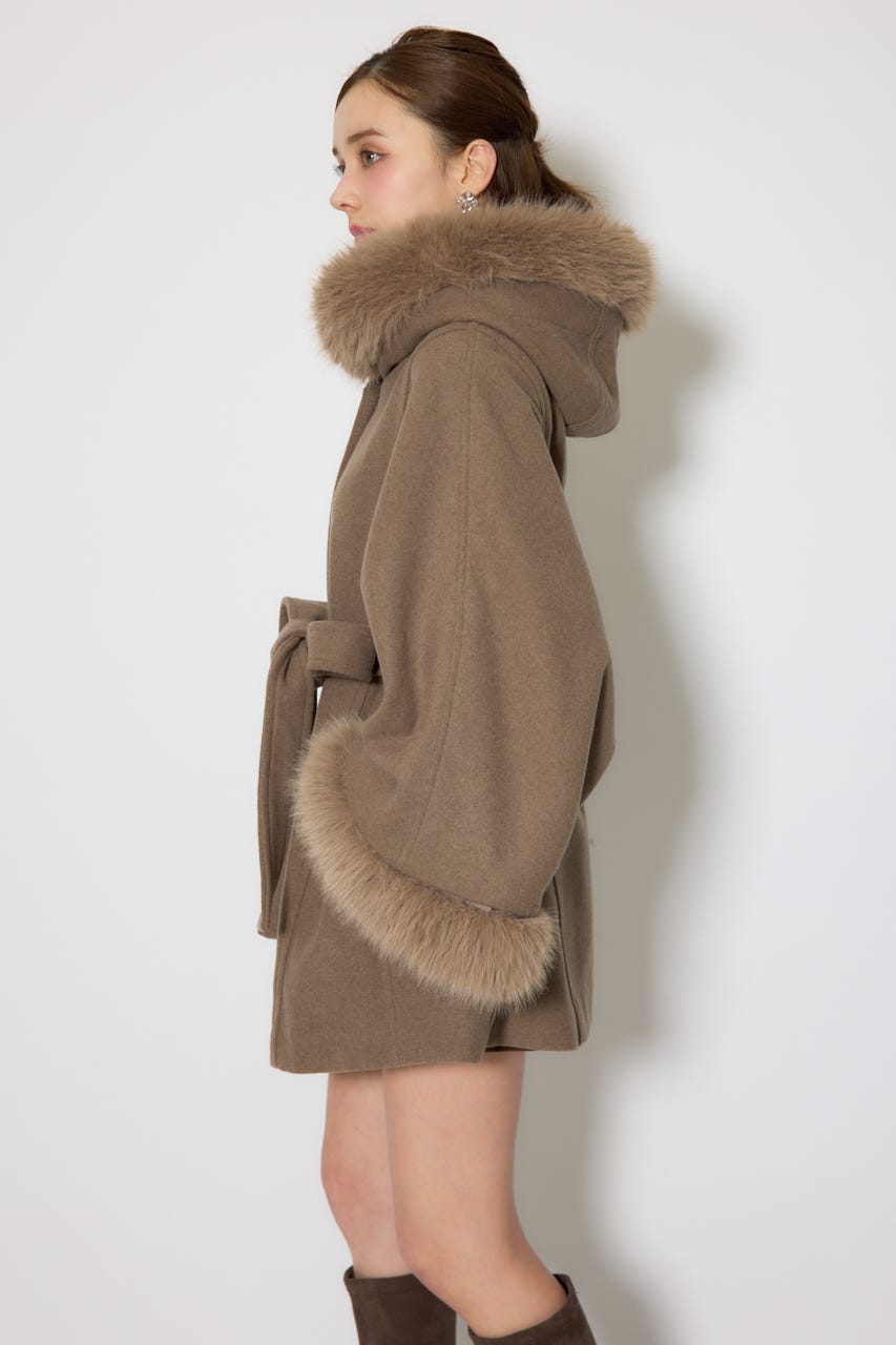 rienda | ウールMIXフードポンチョコート (コート ) |SHEL'TTER WEBSTORE