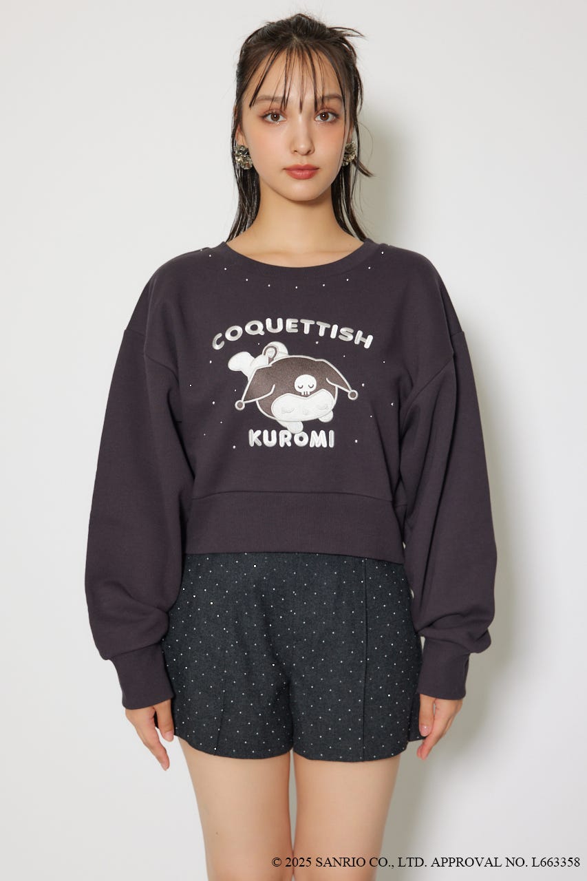 rienda | マイメロ&クロミコラボスウェットトップス (Tシャツ