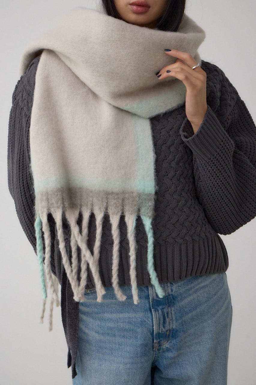 AZUL BY MOUSSY | マルチデザインフラッフィーロングマフラー