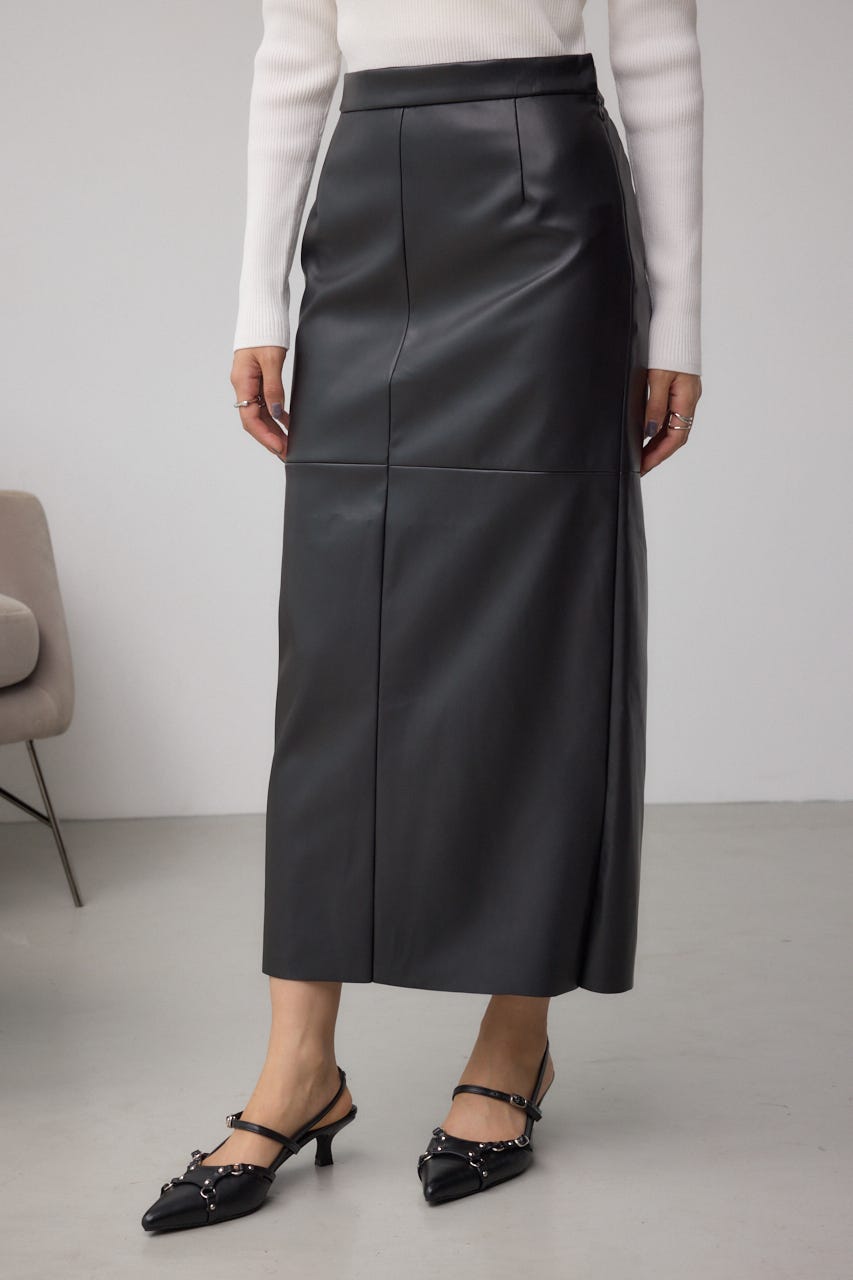 AZUL BY MOUSSY | フェイクスエード/フェイクレザータイトスカート