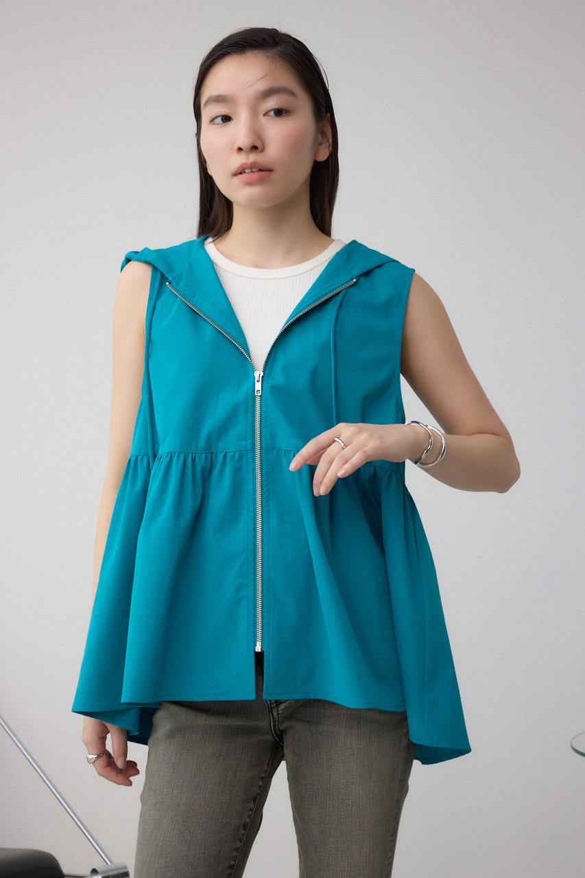 AZUL BY MOUSSY | C/T撥水フード付ジップベスト (ベスト ) |SHEL'TTER