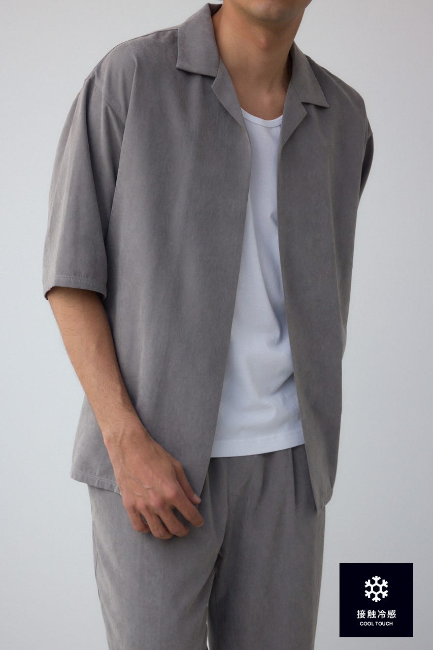 AZUL BY MOUSSY | 接触冷感フェイクスウェードセットアップ (シャツ