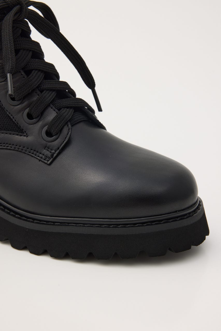 STACCATO | リードニットコンビレースアップブーツ (ブーツ ) |SHEL