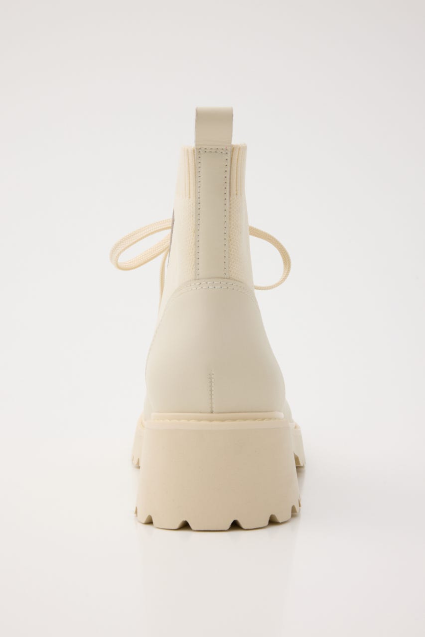 STACCATO | リードニットコンビレースアップブーツ (ブーツ ) |SHEL