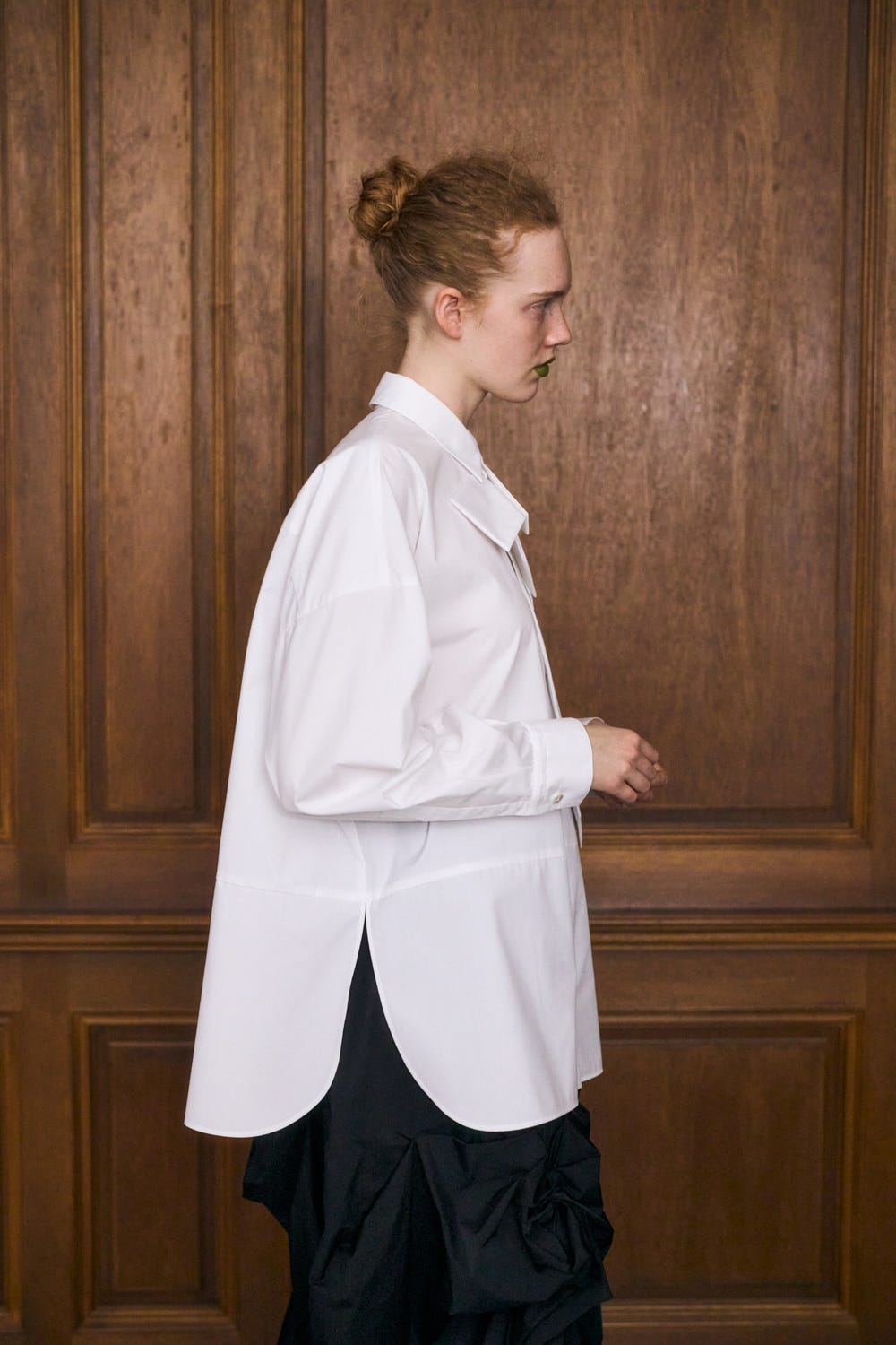 ASYMMETRY BOW-TIE SHIRT｜38｜WHT｜SHIRTS AND BLOUSES｜ENFÖLD
