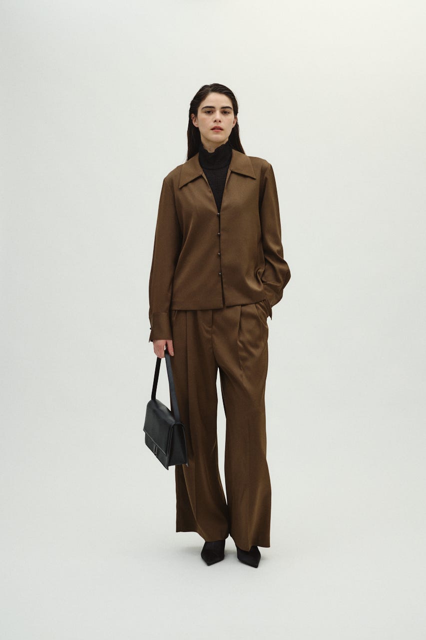 RIM.ARK | Open collar slim SH JK (SHIRTS & BLOUSES ) |RIM.ARK