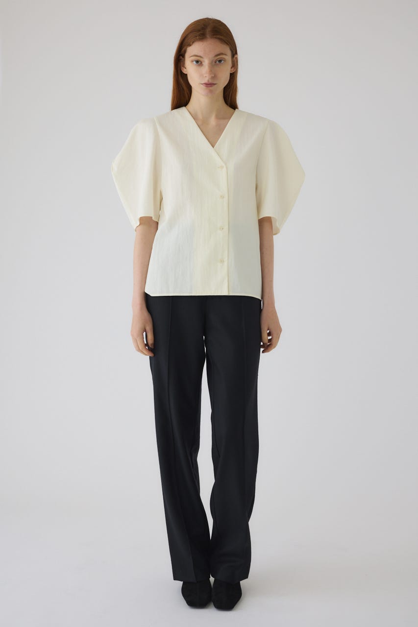 RIM.ARK | Volume sleeve v-neck SH (SHIRTS & BLOUSES ) |RIM.ARK