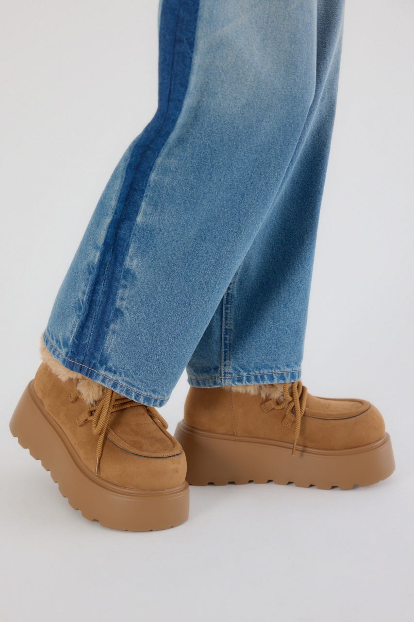 RODEO CROWNS WIDE BOWL | フェイクムートンショートブーツ (ブーツ