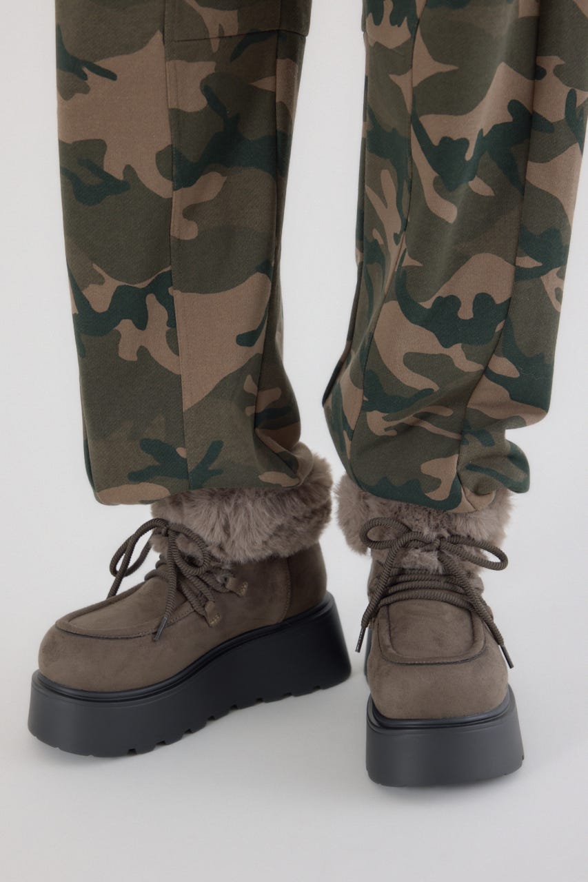 RODEO CROWNS WIDE BOWL | フェイクムートンショートブーツ (ブーツ