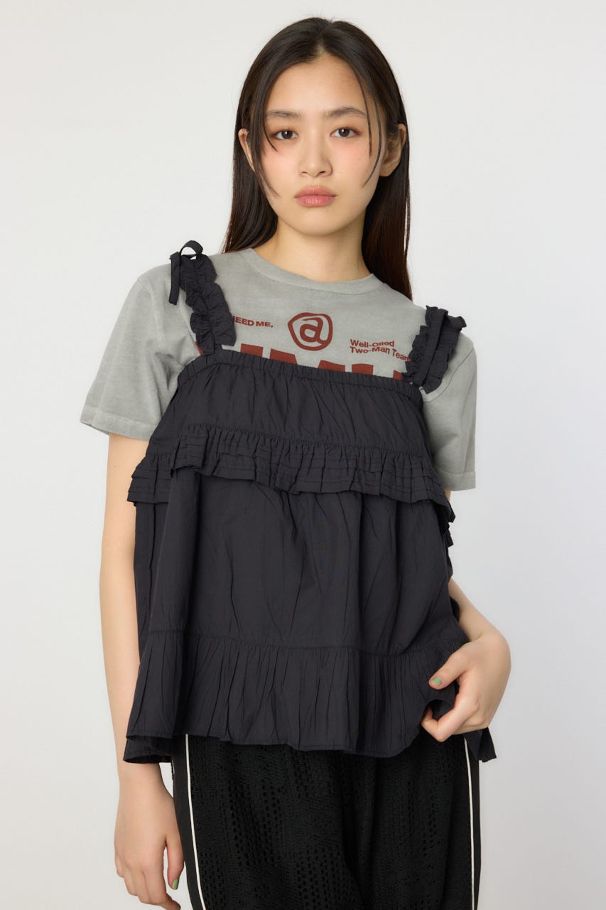 RODEO CROWNS WIDE BOWL | 2WAYフリルキャミソール (キャミソール