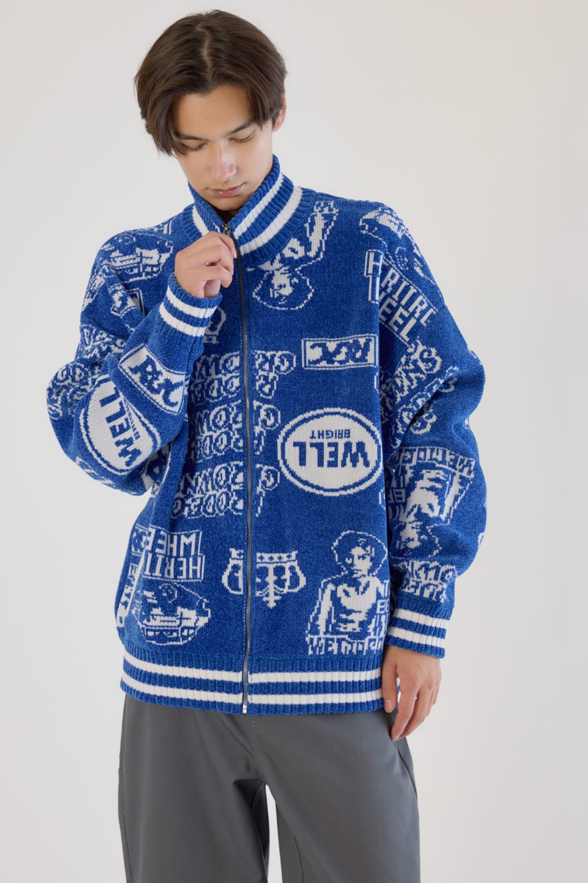 RODEO CROWNS WIDE BOWL | グラフィティーニットスタジャン (ブルゾン