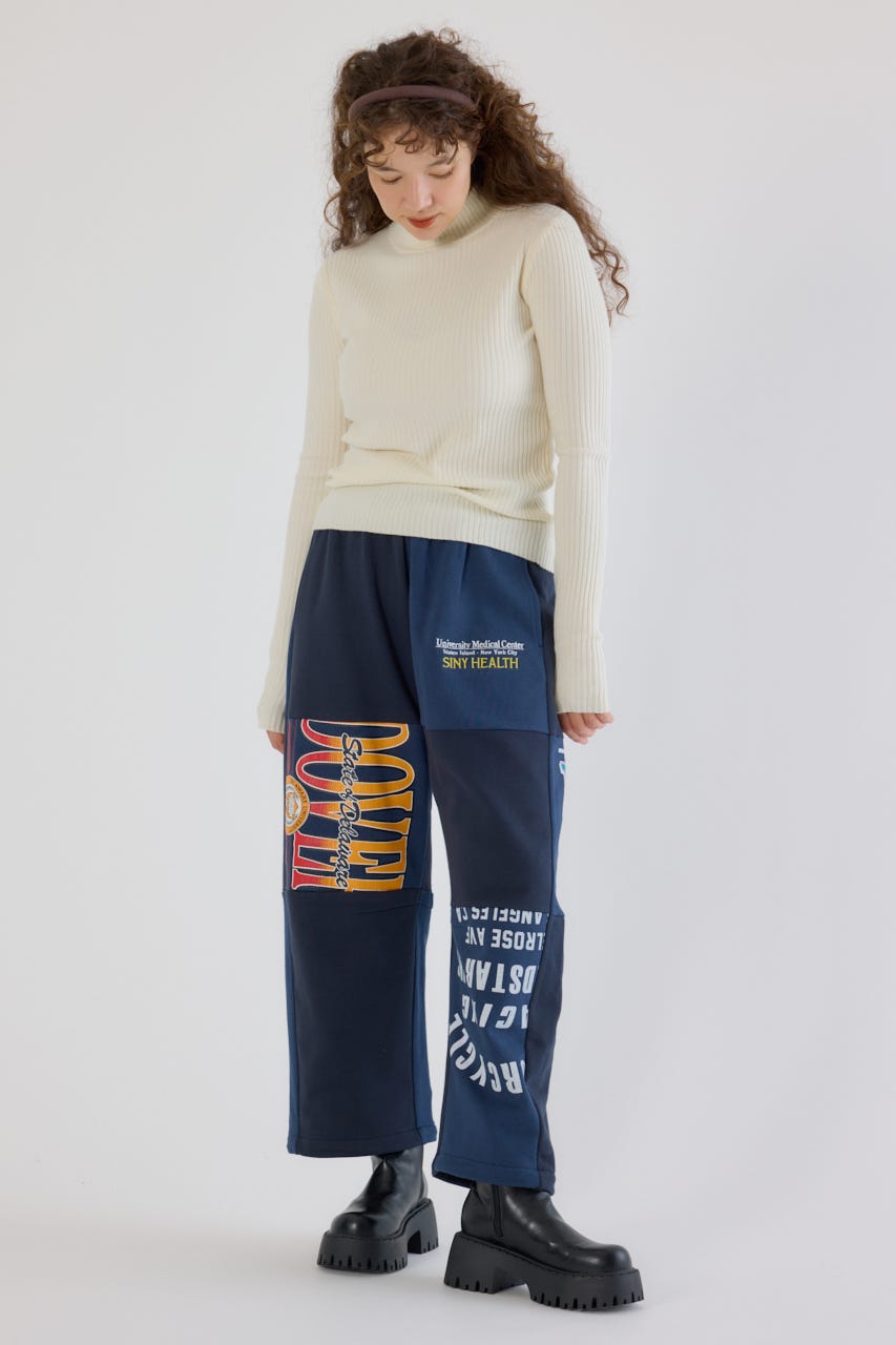 RODEO CROWNS WIDE BOWL | 【UNISEX】リメイクスウェットカーブパンツ