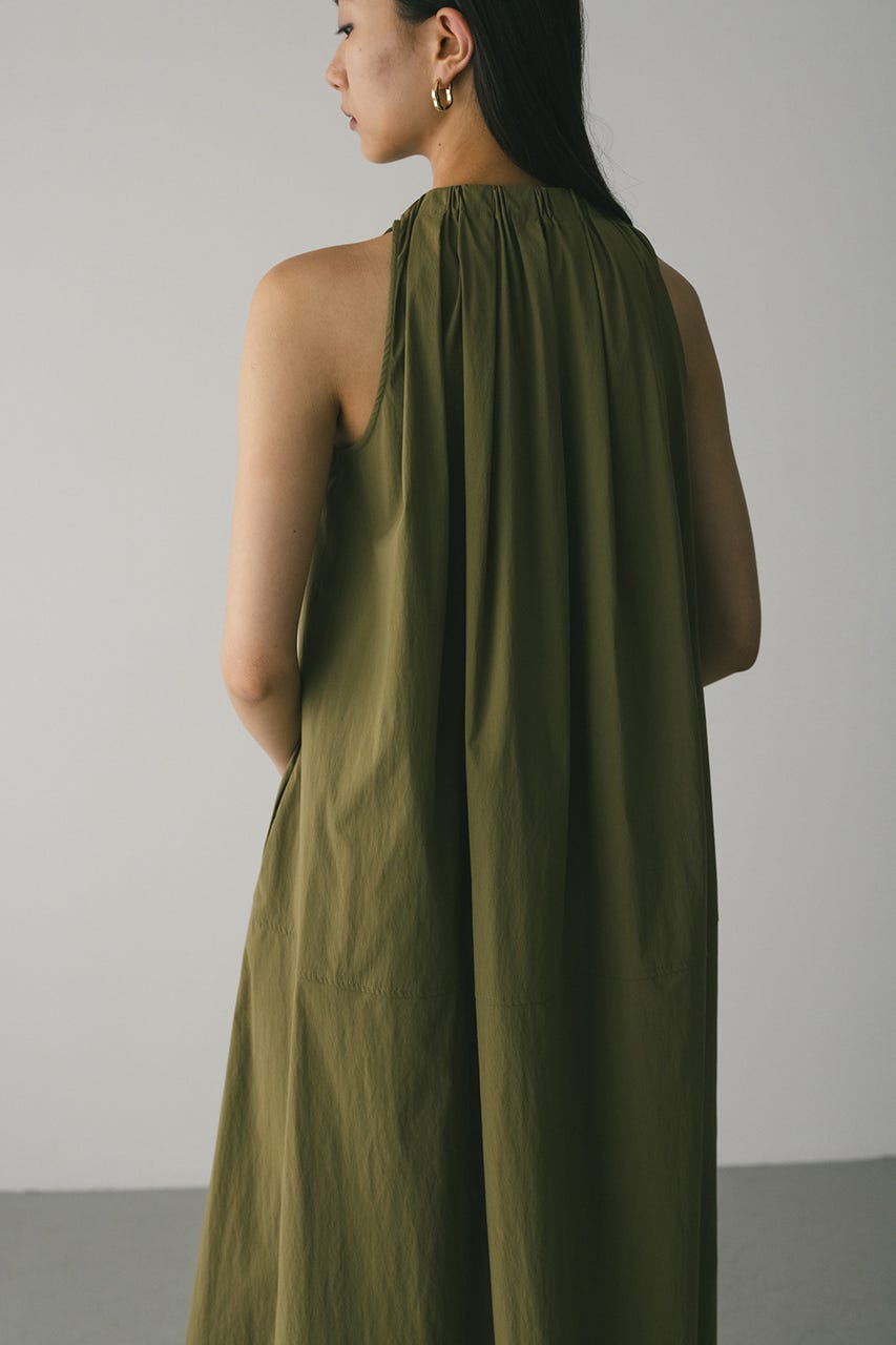 STYLEMIXER | 撥水ネックギャザーワンピース (ワンピース(ロング