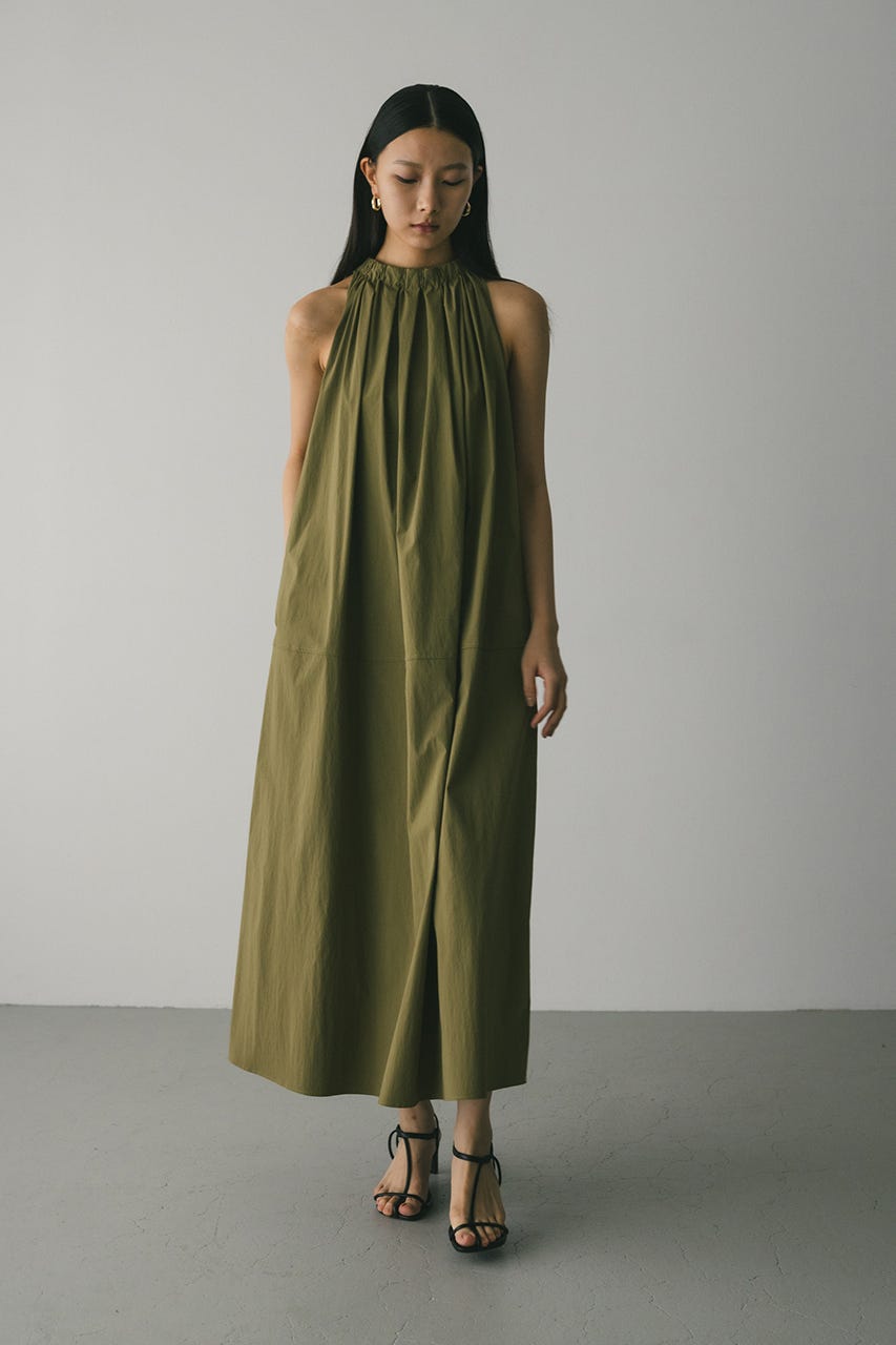 STYLEMIXER | 撥水ネックギャザーワンピース (ワンピース(ロング