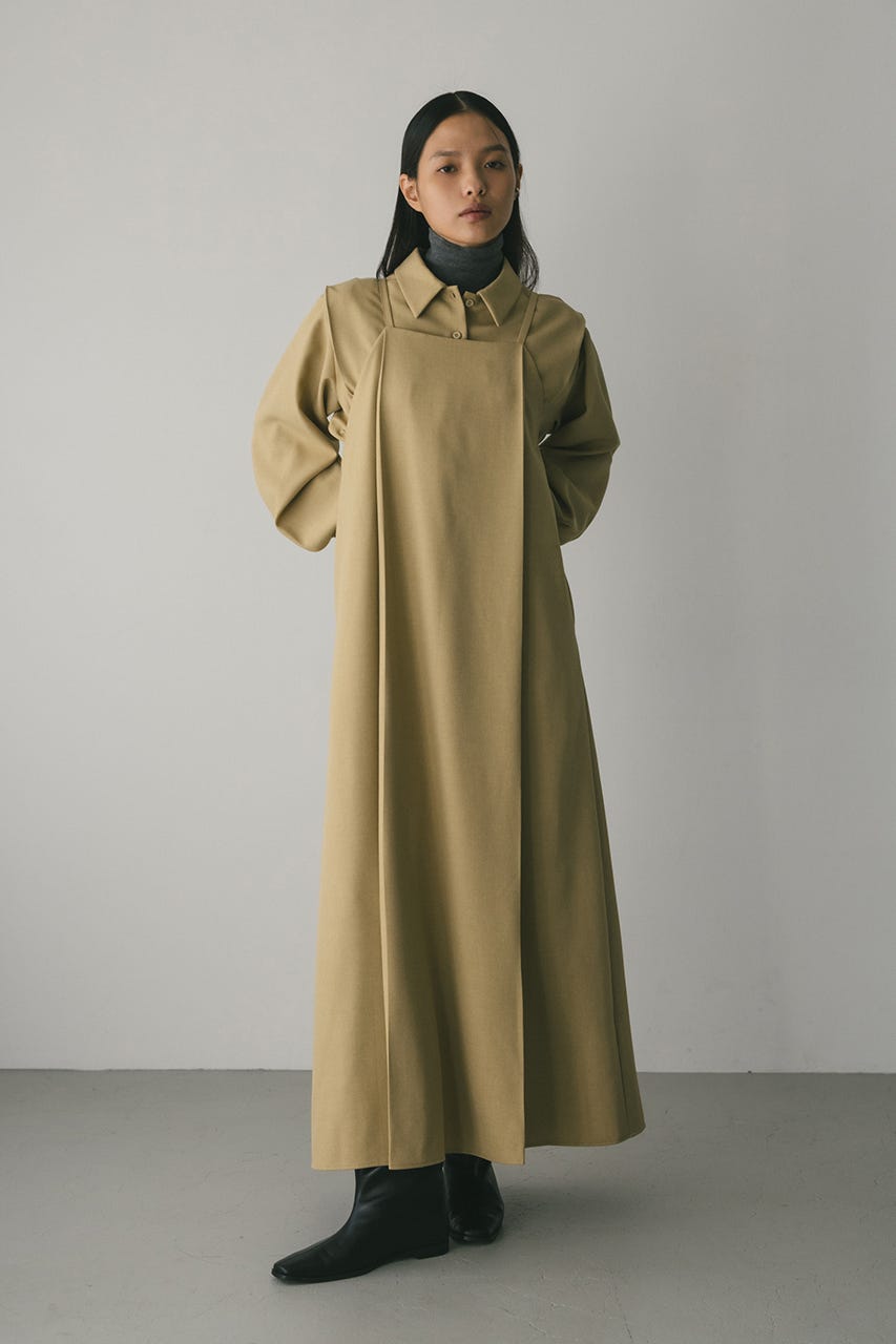 STYLEMIXER | 2ピースシャツレイヤードワンピース (ワンピース(ロング