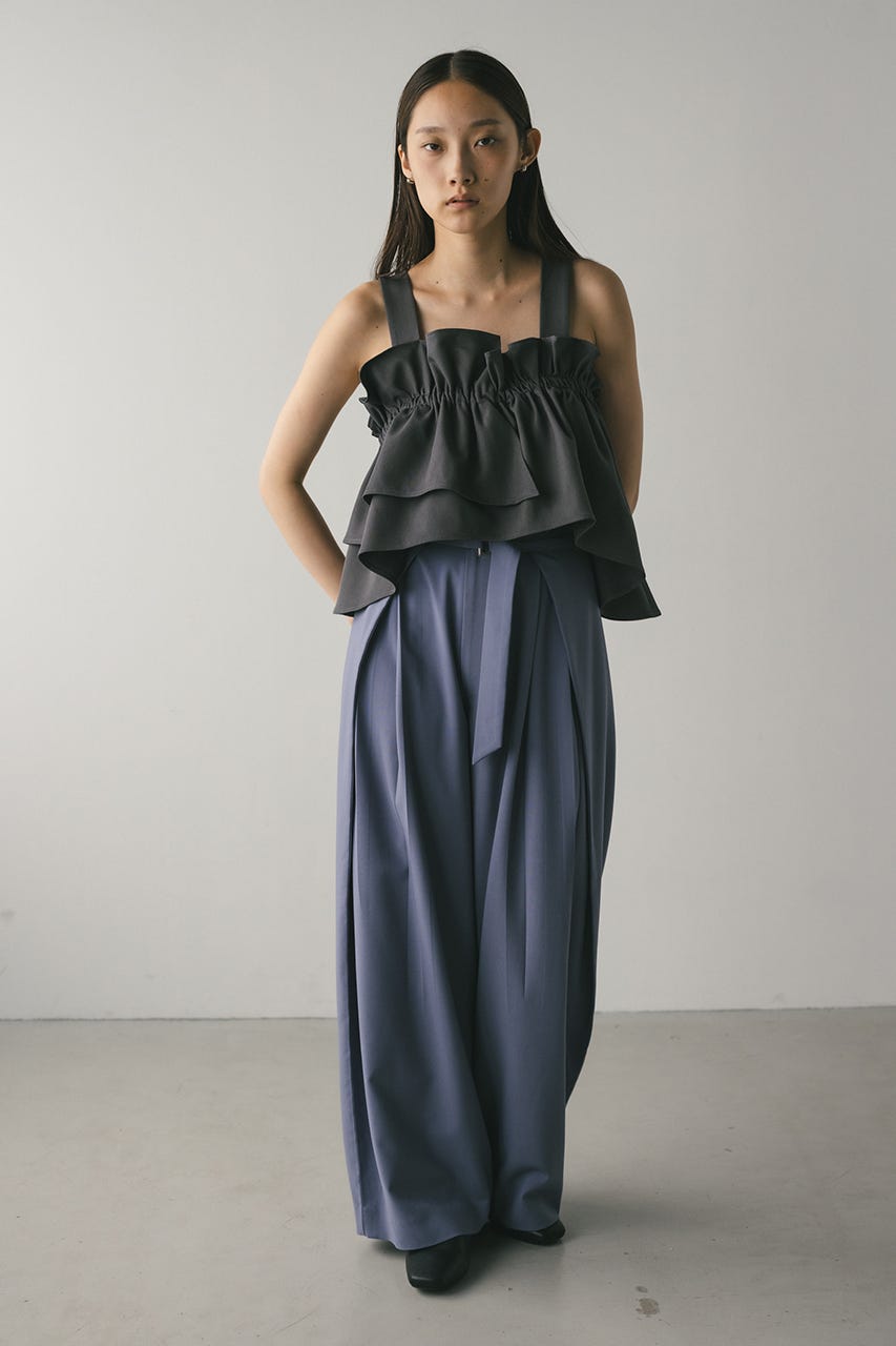 STYLEMIXER | アシンメトリーフリルビスチェ (キャミソール ) |SHEL