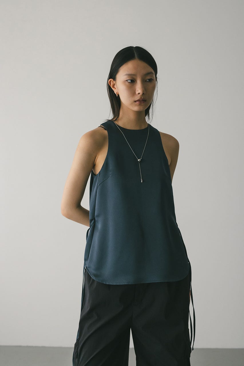 STYLEMIXER | サテンアメスリタンクトップ (キャミソール ) |SHEL'TTER