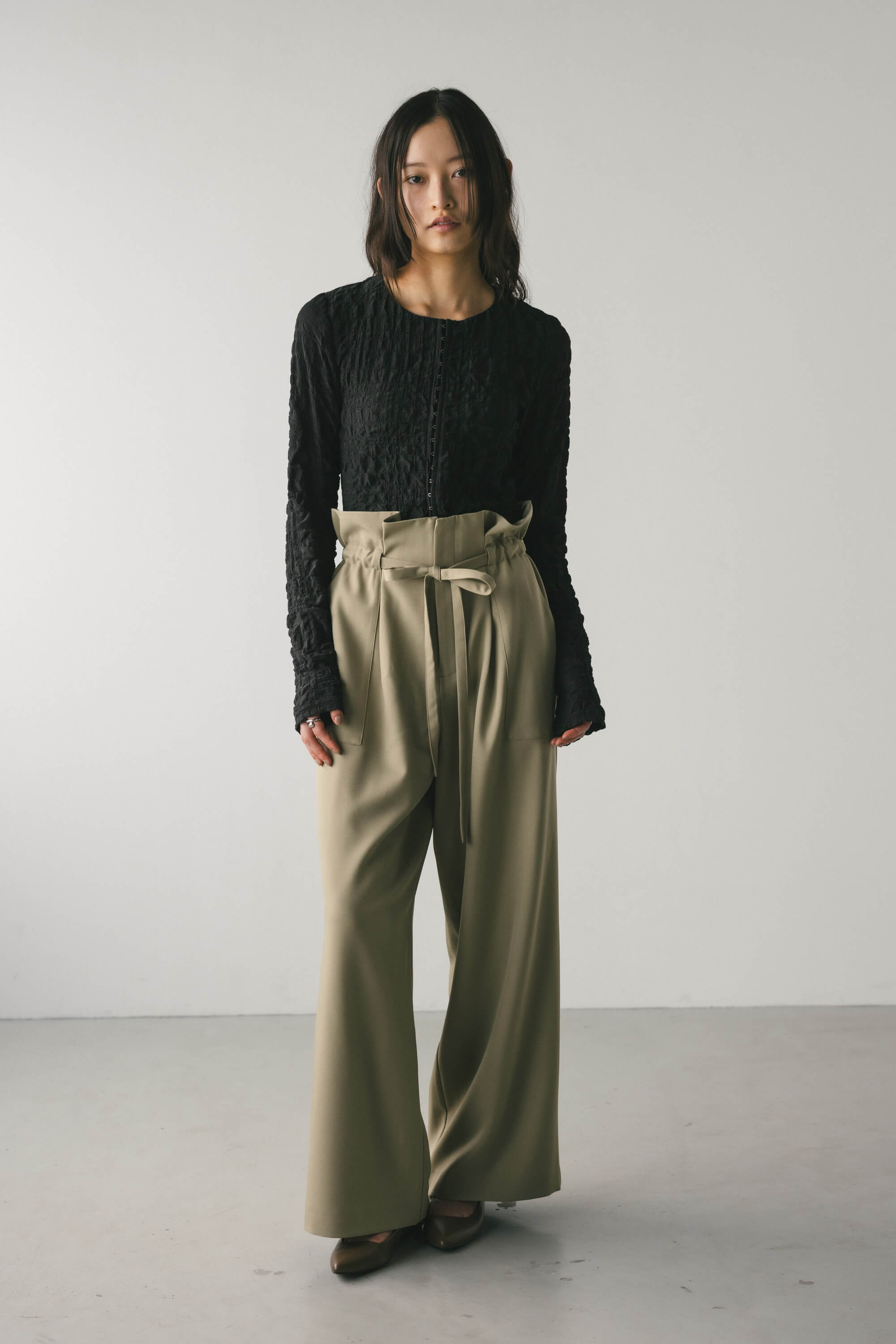 STYLEMIXER | シャーリングコルセットトップ (シャツ・ブラウス