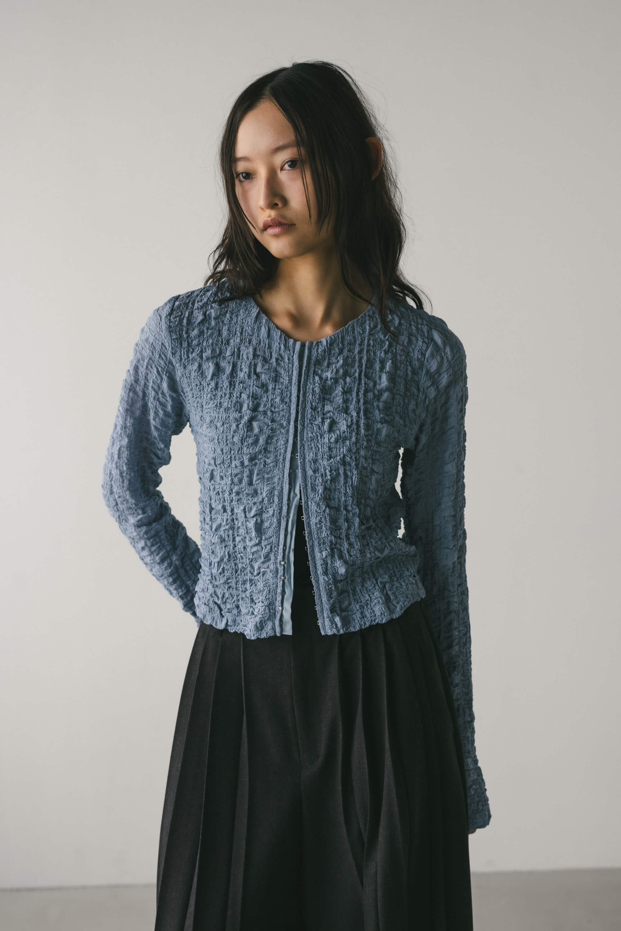 STYLEMIXER | シャーリングコルセットトップ (シャツ・ブラウス