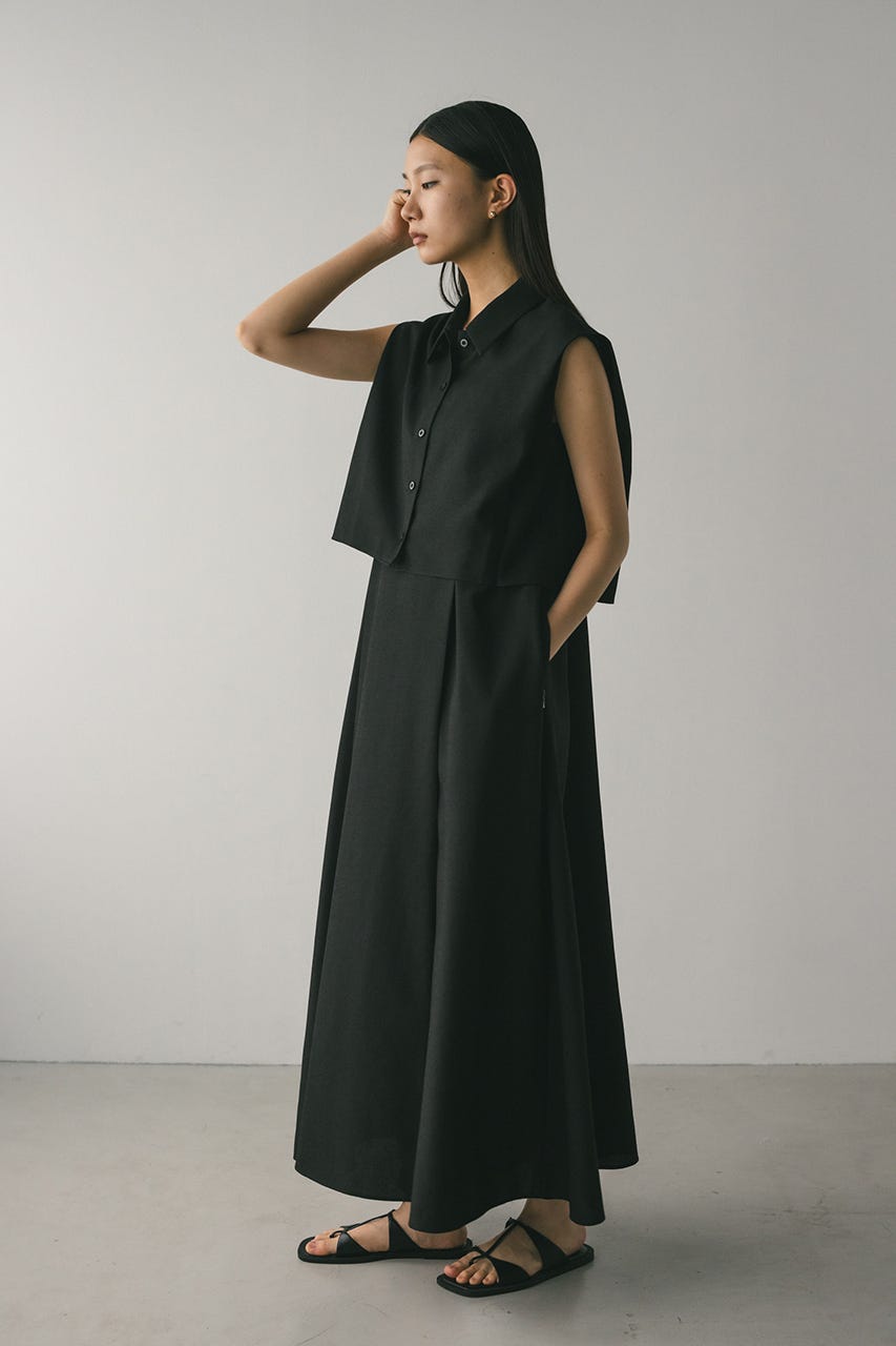 STYLEMIXER | 2ピースシャツレイヤードワンピース (ワンピース(ロング