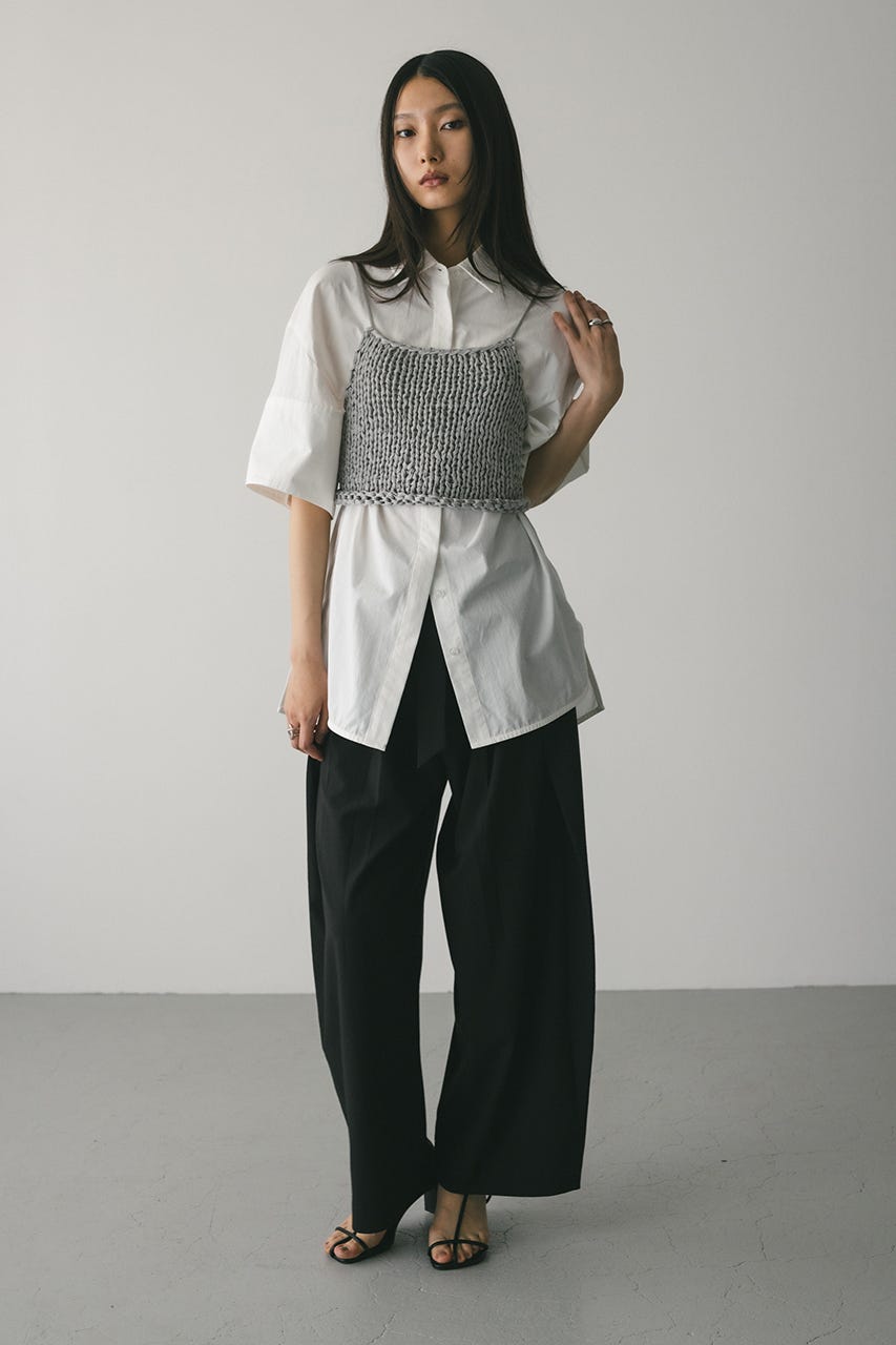 STYLEMIXER | ハンドメイドニットビスチェ (キャミソール ) |SHEL'TTER