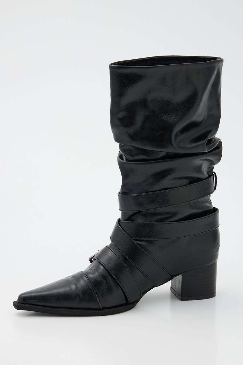 LAGUA GEM | BELT POINTED ロングブーツ (ブーツ ) |SHEL'TTER WEBSTORE