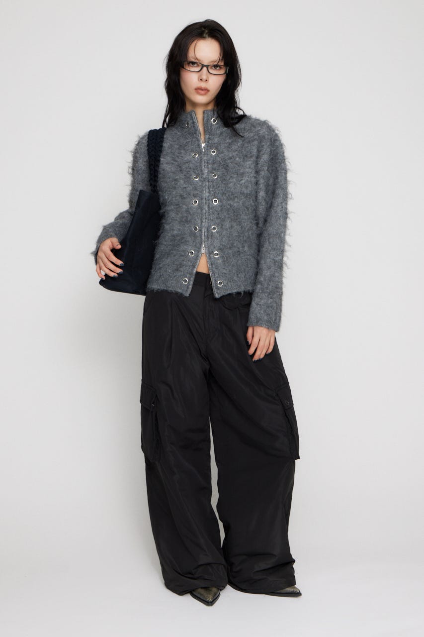 LAGUA GEM | ZIP SIDE EYELET ニット (ニット ) |SHEL'TTER WEBSTORE