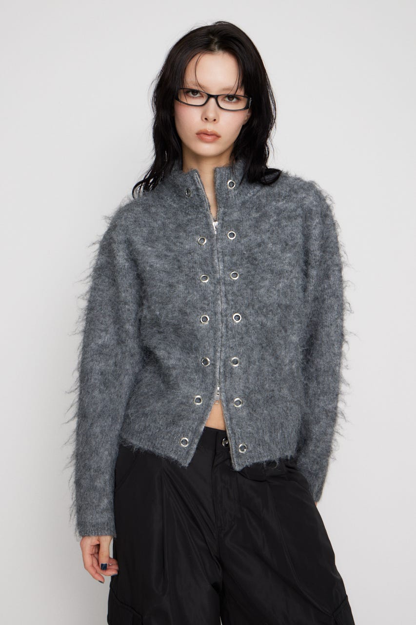 LAGUA GEM | ZIP SIDE EYELET ニット (ニット ) |SHEL'TTER WEBSTORE