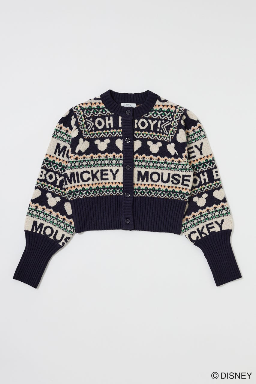 Disney SERIES CREATED by MUS | MD FAIR ISLE ニットカーディガン
