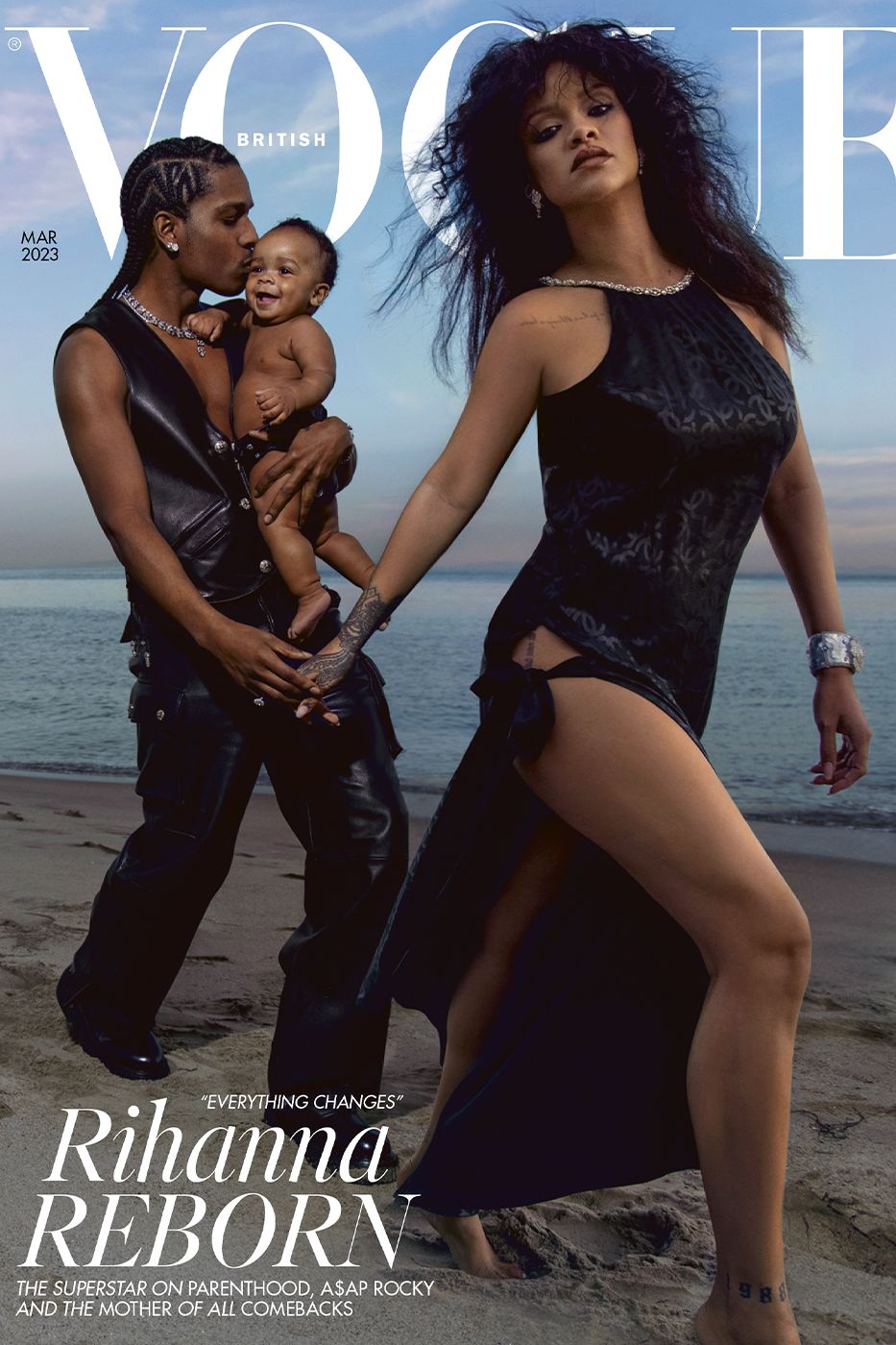 Rihanna, A$AP Rocky & Their Baby Star On British Vogue's March