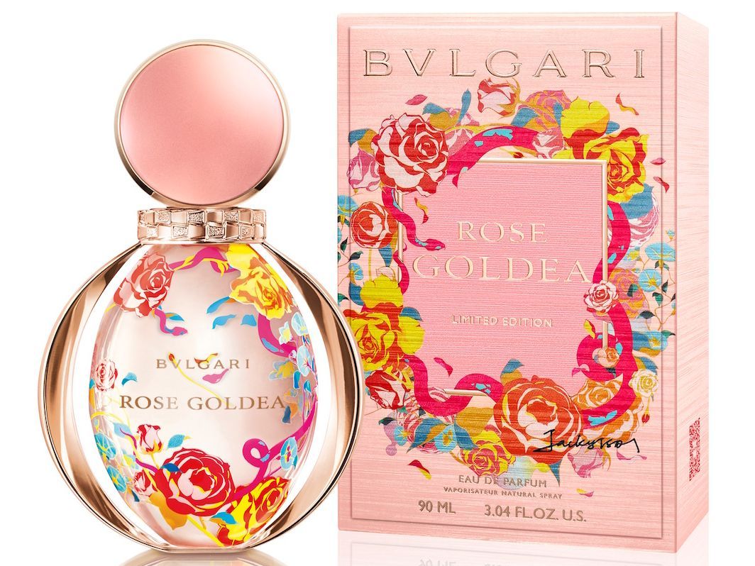 ブルガリの香水「ローズ ゴルデア」がポップな限定ボトルでお目見え