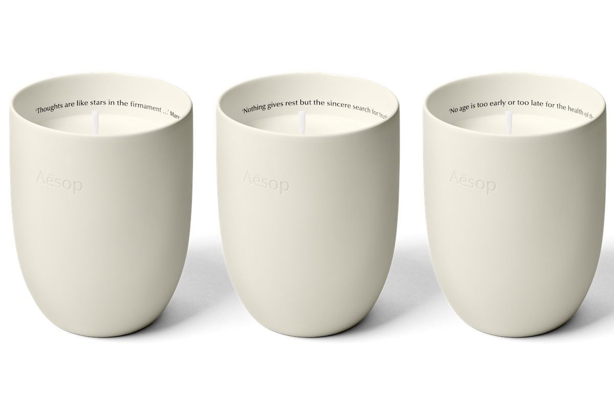 イソップのホームケアシリーズに初のアロマキャンドルが仲間入り