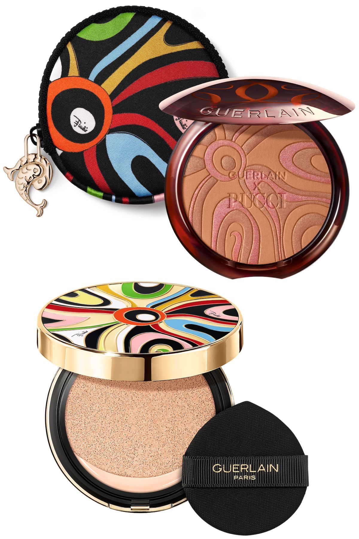 ゲランとプッチが待望の再コラボ。秋メイクを彩る限定品がマルモ柄に