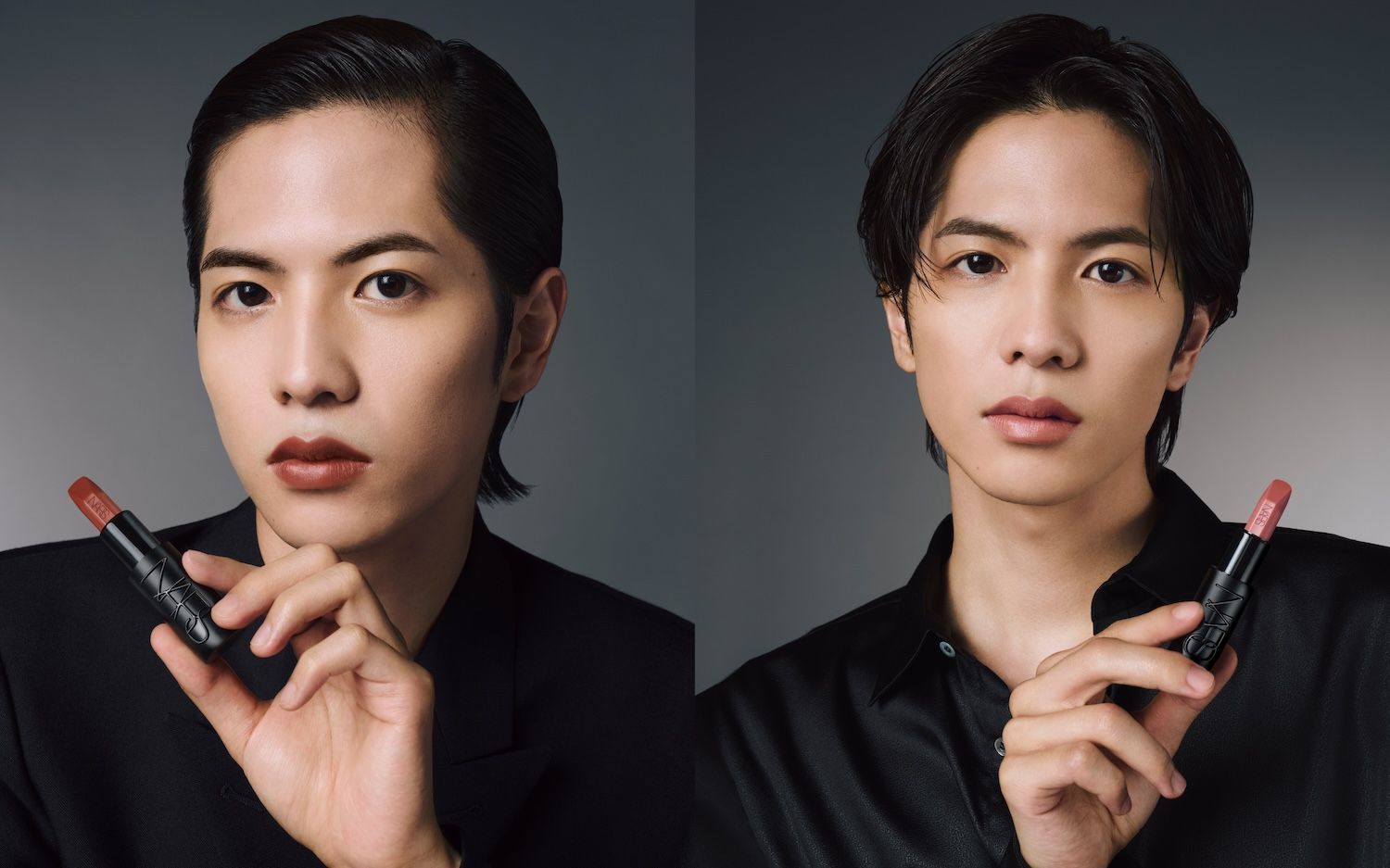 ナーズが志尊淳をアンバサダーに任命。新作リップ2色を纏った