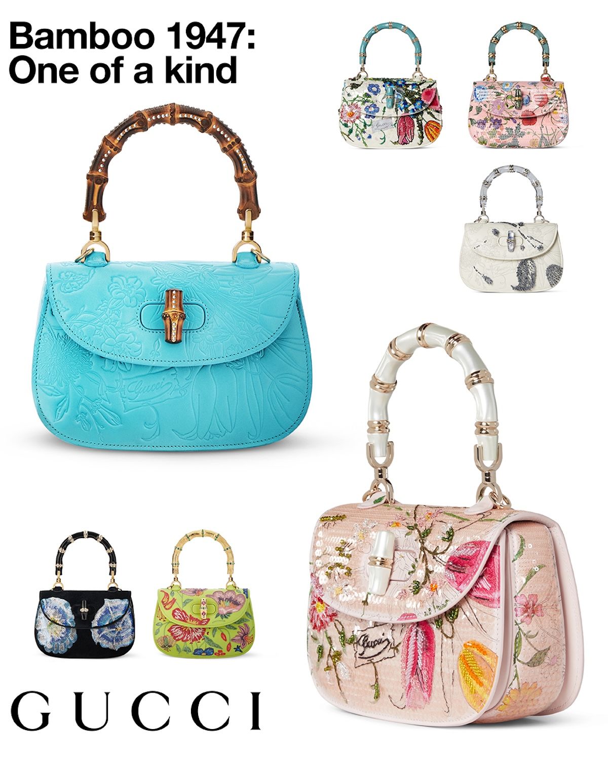 グッチが新作「One of a Kind Bamboo 1947」を発表。日本限定バッグ