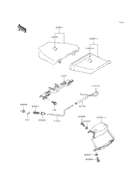 1991 Kawasaki NINJA ZX-7 (ZX750-J1) Seat | Babbitts Kawasaki Parts